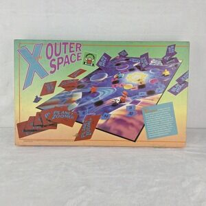 Vintage 1986 Discovery Toys X From Outer Space Math Board Game Complete